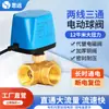 Válvula de Bola Eléctrica de Tres Vías 220V24V12V Gran Flujo Micro Válvula Eléctrica Rosca de 4 Puntos 6 Puntos Válvula de Latón para Agua Válvula
