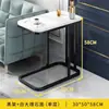 Mesa Auxiliar de Sofá Mesa Cuadrada de Esquina de Lujo Ligero Aparador de Sala de Estar Gabinete Lateral Mesa Pequeña de Balcón Estilo Mesa de Café Pequeña Apartamento Pequeño