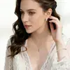 Set de Collar y Pulsera de Cobre Incrustado con Circonita de Amazonia Transfronterizo con un Diseño Versátil, Adecuado para Fiestas de Baile y Joyería Femenina