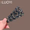Nova Presilha de Cabelo Estilo Coreano 2026 com Strass para Mulheres, Presilha Triangular Cravejada de Diamantes, Acessório de Cabelo Moderno e Brilhante