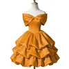 Vestido Corto Rosa de Hombros Descubiertos para Mujer, Adecuado para Banquetes, Fiestas de Estudiantes, Ceremonias de Mayoría de Edad, Fiestas de la Alta Sociedad, Vestidos de Princesa, Reuniones Anuales y Eventos de Anfitrión