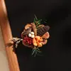 Ímã de geladeira moderno novo de pinha de planta natural, lembrancinha cultural e criativa de fruta seca feita à mão, item decorativo vintage