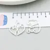 1 novo pingente de liga de prata brilhante letras série asas do amor pingente acessórios para pulseira colar DIY