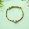 Pulsera de Hilo Rojo Estilo Nuevo Festival del Bote del Dragón, Pulsera Trenzada Colorida Año del Caballo, Pulsera de Hilo Rojo Tejida a Mano que No se Desvanece, Al por Mayor en Stock