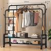 Nuevo Modelo Rejilla Lateral de Extra Grosor y Gran Capacidad, Perchero de Pie para Uso Doméstico, Perchero para Ropa de Dormitorio