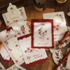 Tarjeta de Saludo Estéreo Pequeña Pintada a Mano Creativa para el Día de San Valentín, Tarjeta Pequeña de Bendición para Confesión de Pareja, Caja de Regalo, Ramo, Tarjeta de Mensaje