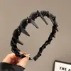 Tiara Coroa Alta de Strass Borboleta para Mulheres, Nova Faixa de Cabelo Ondulada Moderna Antiderrapante para Lavar o Rosto