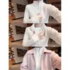 Chaqueta de forro polar Ollie adelgazante favorecedora con cuello alto para mujer, otoño invierno, cárdigan con cremallera, sudadera superior cálida de forro polar con manga larga
