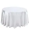 Fornecimento de Toalha de Mesa Redonda Simples Moderna de Cetim Decoração de Casamento Banquete Festa de Aniversário Toalha de Mesa Redonda Toalha de Mesa