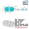 Acero Inoxidable 304 Bisagra Engrosada de Alta Resistencia Industrial Bisagra Plegable de Apertura Plana Bisagra abatible