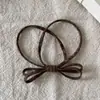 Laço Básico Simples com Estampa de Leopardo Corda de Cabelo Elástica Combinada para Rabo de Cavalo Baixo Feminino Elástico Acessórios de Cabelo