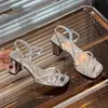 Sandálias Prateadas de Salto Médio Estilo Vintage, Elegância Francesa Verão 2026, Perfeitas para Vestidos, Sandálias Confortáveis e Deslumbrantes