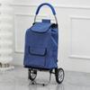 Carrito de compras para personas mayores, ligero, para el hogar, con bolsillo lateral, plegable y pequeño.