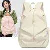 Mochila Transfronteiriça Personalizada, Cor Lisa, Bolsa Escolar de Grande Capacidade, Novo Modelo 2026, Mochila Versátil Leve para Viagem para Mulheres