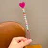 Llavero de Cuerda Trenzada Nudada con Cuentas Hecho a Mano Color Caramelo Coreano Lanyard Colgante de Bolso de Moda Creativo Lote