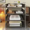 Organizador de arquivos para mesa de escritório, um estante de arquivos móvel de vários níveis, uma solução de armazenamento para documentos e artigos de papelaria de escritório