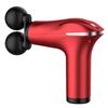 Mini pistola de masaje fascial de doble cabezal recargable relajante muscular masajeador abdominal potencia una variedad de velocidades