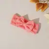 Diadema de Nailon con Patrón de Cáñamo de Color Puro de Aspecto Elegante para Niños Europeos y Americanos, Accesorios Elásticos para el Cabello de Bebé con Lazo Lindo, Diadema