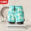 Bañador para Hombre, Estilo Nuevo, Shorts de Baño de Doble Capa Anti-Vergüenza, Pantalones de Playa y Aguas Termales para Hombre, Venta al por Mayor de Ropa de Natación