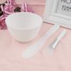Cuenco de silicona blanca simple para mascarilla, herramienta de spa para hacer mascarillas caseras, venta directa de fábrica