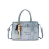 Bolsa de trabalho elegante com textura para mulheres, nova bolsa transversal de moda vintage 2026, bolsa quadrada pequena versátil para o dia a dia
