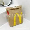 McDonald's Mochila Bolsa de Lona Bolsa de Almuerzo Estampada Bolso Cubo Personalizado Mochila Escolar para Estudiante Mochila Casual Cubo Bolsillo Lateral