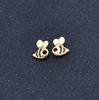Comercio exterior nuevos pendientes minimalistas de abeja personalidad creativa gotas de aceite lindos pendientes de bufón para mujer venta al por mayor A999