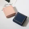 Caixa de Joias com Estampagem em Ouro Rosa, Tampa e Base, para Anéis, Brincos, Pulseiras, Colares, Caixa de Embalagem, Artesanato de Joias e Acessórios