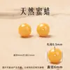 Contas de cristal natural de alta qualidade para pulseiras DIY, pulseira dos cinco elementos, ouro, madeira, água, fogo, terra, contas redondas de cristal amarelo
