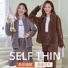 Pijamas para Mujer Invierno Terciopelo Coral Terciopelo Grueso Otoño e Invierno 2024 Nuevo Franela Se Puede Usar Fuera Ropa para el Hogar en Invierno