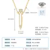 Collar Personalizado con Colgante de Bala de Amazon Estilo Pareja Romántica Diseño de Nicho Moissanita de Alta Gama Plata de Ley S925