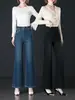 3168 Jeans Acampanados Nuevos de Primavera y Otoño, Pantalones de Mezclilla Cola de Pez, Versátiles, Patrón Estrellado, Lentejuelas de Moda, Efecto Adelgazante