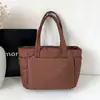 Bolso de mano casual de moda estilo coreano, bolso de hombro, gran capacidad, diseño simple, adecuado para ir al trabajo y a la escuela