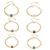 Pulsera de Cadena Doble Capa con Hojas Completamente de Circonita Estilo Europeo y Americano de Lujo Ligero, Acero Inoxidable Chapado en Oro Real de 18K, Joyería Minimalista de Nicho