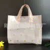 Nova sacola plástica vermelha de bolinhas sacola plástica tote para roupas sacola de compras para loja de roupas sacola de embalagem para roupas atacado