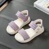 Sandalias Casuales para Niñas 2026 Verano Chanclas Blancas Suela Suave Elegantes Zapatos de Playa Versátiles Zapatos Individuales para Niñas