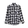 Camisa de Manga Larga a Cuadros Cepillada para Hombre Dongyu Transfronteriza, Corte Holgado, Camisa Casual Retro a la Moda para Hombre al por Mayor