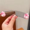 Pente e Presilha de Cabelo Infantil para Arrumar Fios Soltos na Parte de Trás da Cabeça, Pente para Franja, Pente de Cabelo para Meninas, Ferramenta de Penteado, Pente com Presilha