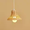 Lámpara colgante especial para tiendas de campaña infantiles, lámpara colgante vintage de ratán hecha a mano, luz LED decorativa para fotografía, estilo minimalista nórdico