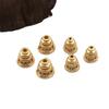 Accesorios para Joyería DIY Cobre Fundido 8*8mm Forma de Torre Flor Perla Espaciador Perlas Budistas Estilo Antiguo Accesorios para el Cabello Materiales para Pasadores Estilo Étnico