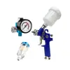 Pistola de pulverização pistola de pulverização para área pequena pistola de pulverização de calibre 1.0 pistola de pulverização pequena pistola de pulverização para reparo de couro com válvula reguladora de pressão