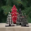 Nuevos adornos de madera navideños transfronterizos con pintura de lunares, decoración de mesa para árbol de Navidad para un ambiente festivo en la sala de estar