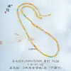 Bestseller de transmisión en vivo de Douyin Puzuo: Pulsera de Bolas de Sandía Cuadradas con Destellos de Dopamina Color Oro Arena, Pulsera Versátil de Alta Gama