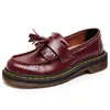 Mocassins com Franjas Audemars Piguet para Mulheres, Sapatos Casuais de Couro Genuíno de Cano Baixo, Moda Estudantil Britânica para Mulheres com Bico Redondo