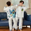 Pijama infantil, algodón puro, conjunto fino de manga larga, nuevo modelo 2026, para niños, estilo caricatura, para niños grandes, ropa de aire acondicionado, se puede usar afuera