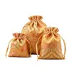 Bolsa de brocado al por mayor de fábrica bolsa de juego de texto bolsa de cuentas de placa bolsa de joyería bolsa de almacenamiento bolsa con cordón bolsa de brocado hecha a mano