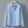 Camisa de Algodón y Lino Fina de Manga Larga para Hombre de Verano, Camisa Casual Holgada Simple, Ropa de Lino para Hombre, Estilo Old Money