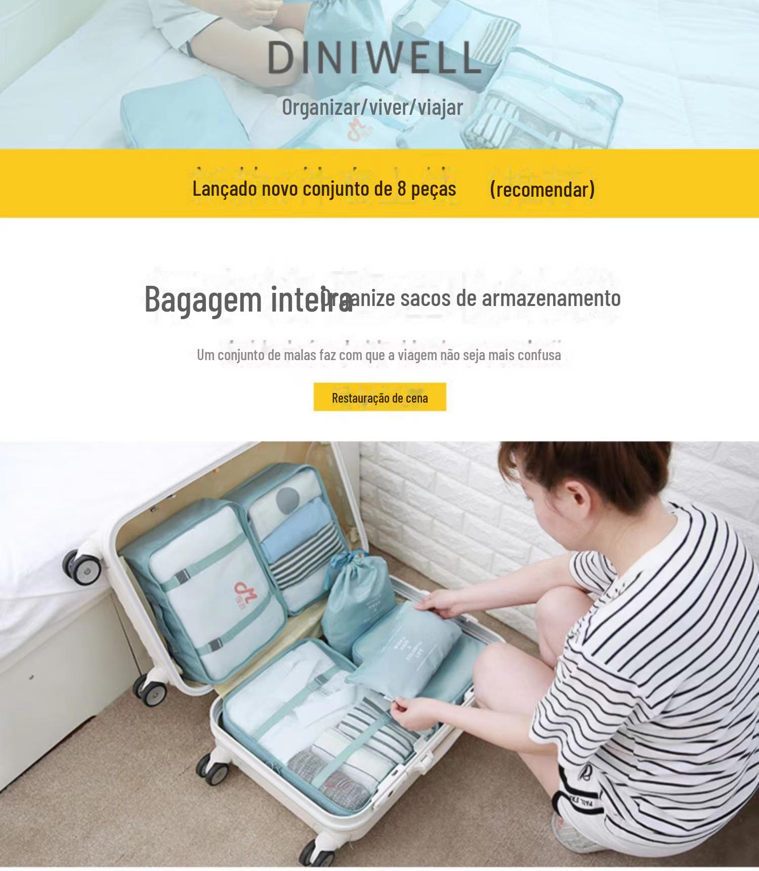 旅行整理袋套装内衣衣物衣服便携袋子非必备分装旅游行