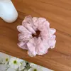 Estilo Coreano Doce Suave Malha Bolha Floral Prendedor de Cabelo Anel de Intestino Grosso Super Fada Coque Prendedor de Cabelo Acessórios de Cabelo Fofos