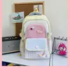 Mochilas Color Crema para Niñas, Estudiantes de Secundaria, Bonitas, Mochilas Escolares de Gran Capacidad para Estudiantes de Primaria, Mochilas Estilo Universitario para Niñas